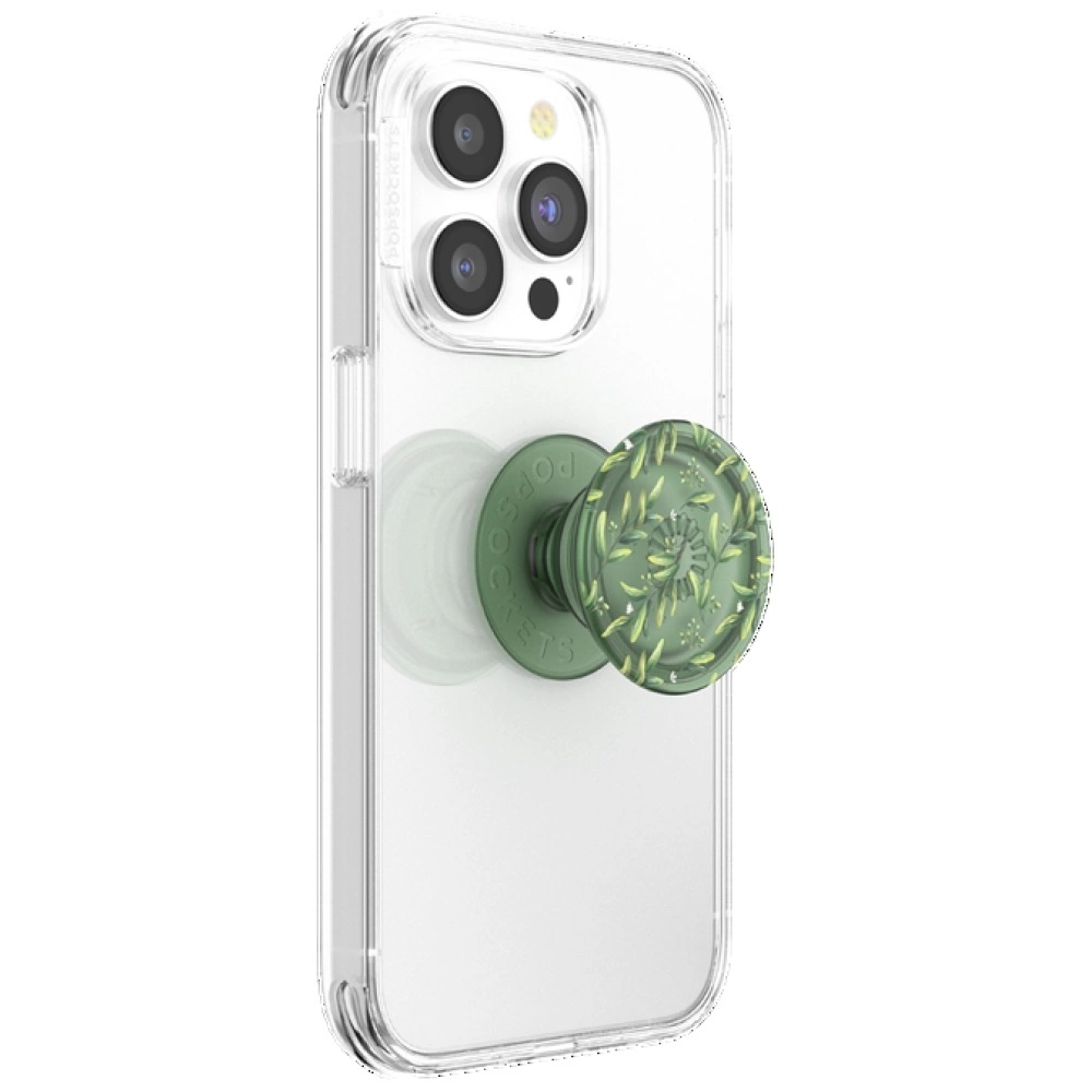 Grip and stand for phone Popsockets PlantCore Grip Olive žalios spalvos 807373