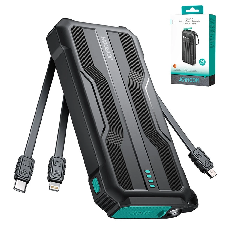Power Bank Joyroom JR-L016, 2.4A 10000mAh (juoda)