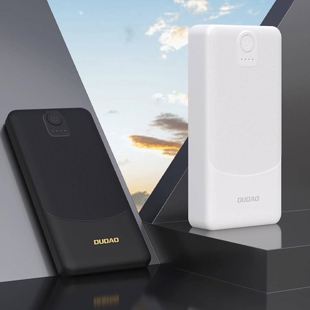 Powerbank Dudao K10 10000mAh 2.4A 2 x USB-A – juodos spalvos