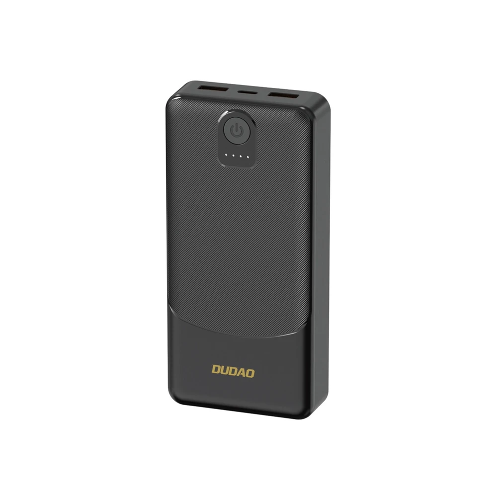 Powerbank Dudao K10 10000mAh 2.4A 2 x USB-A – juodos spalvos