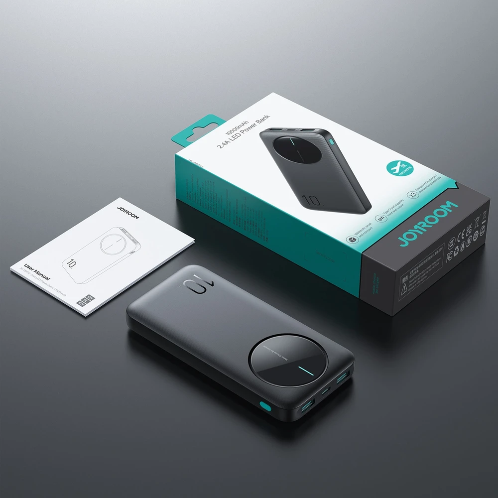 Išorinė baterija Power Bank Joyroom JR-PBF12 10000mAh juoda