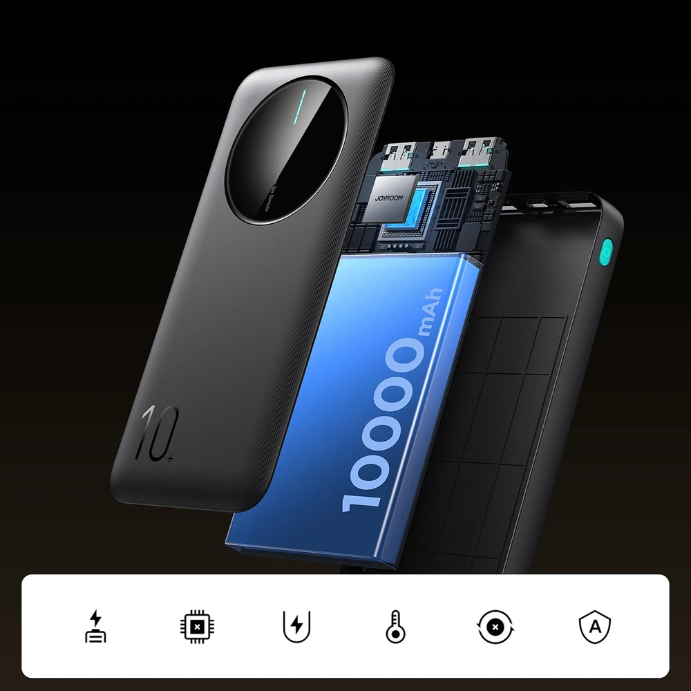 Išorinė baterija Power Bank Joyroom JR-PBF12 10000mAh juoda
