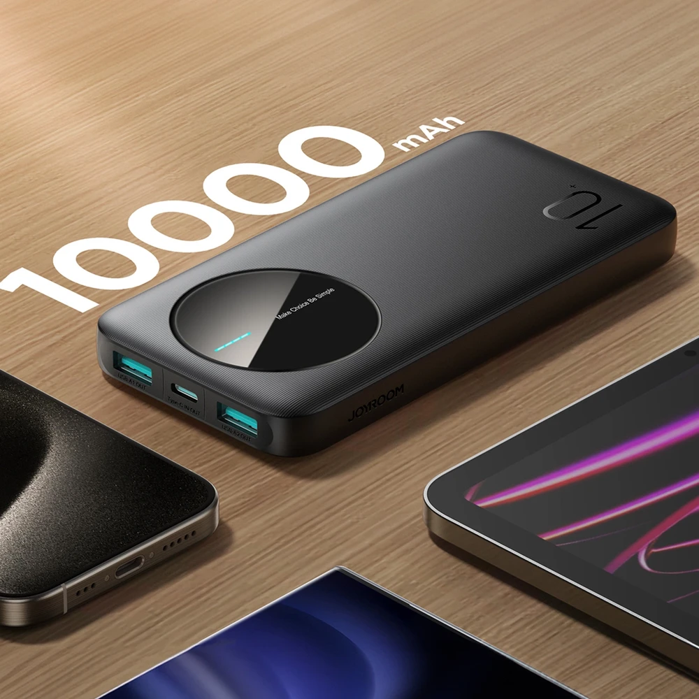 Išorinė baterija Power Bank Joyroom JR-PBF12 10000mAh juoda