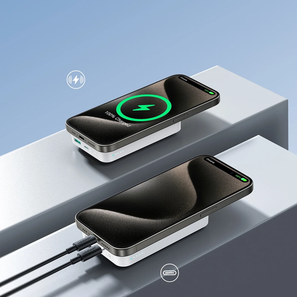 Išorinė baterija Power Bank Joyroom JR-W020 20W MagSafe 10000mAh balta