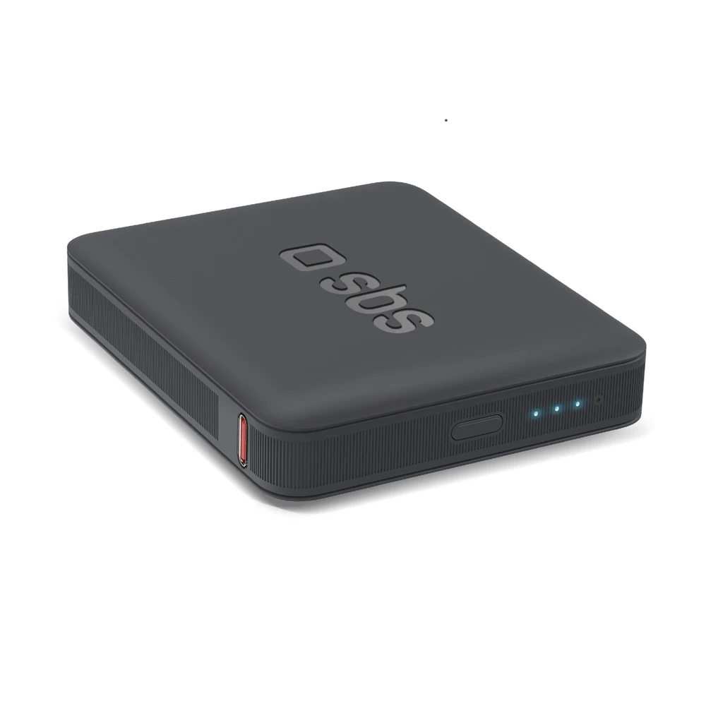 Powerbank SBS NanoTube 5000 mAh High-Density - juodos spalvos