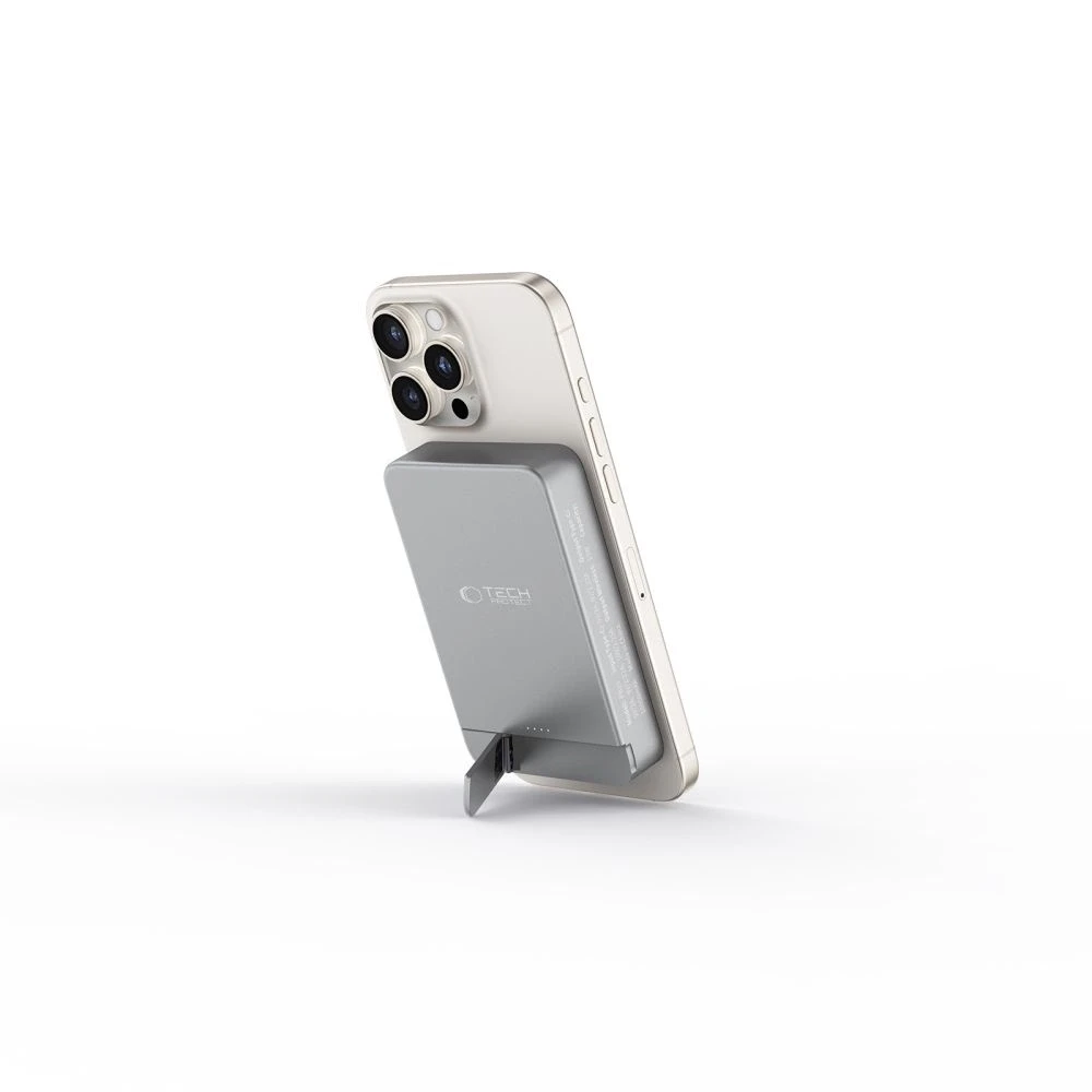 Powerbank Tech-Protect PB14 LifeMag MagSafe 10000 mAh - pilka