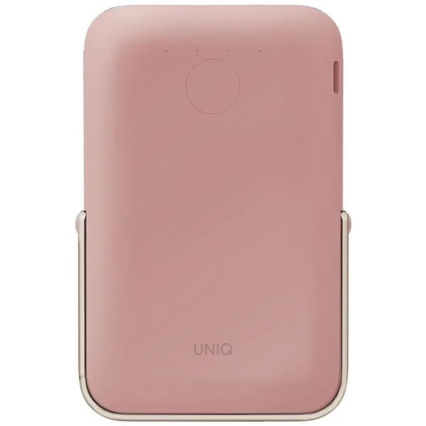 Powerbank Uniq Hoveo magnetinis 5000mAh USB-C 20W PD - rožinis
