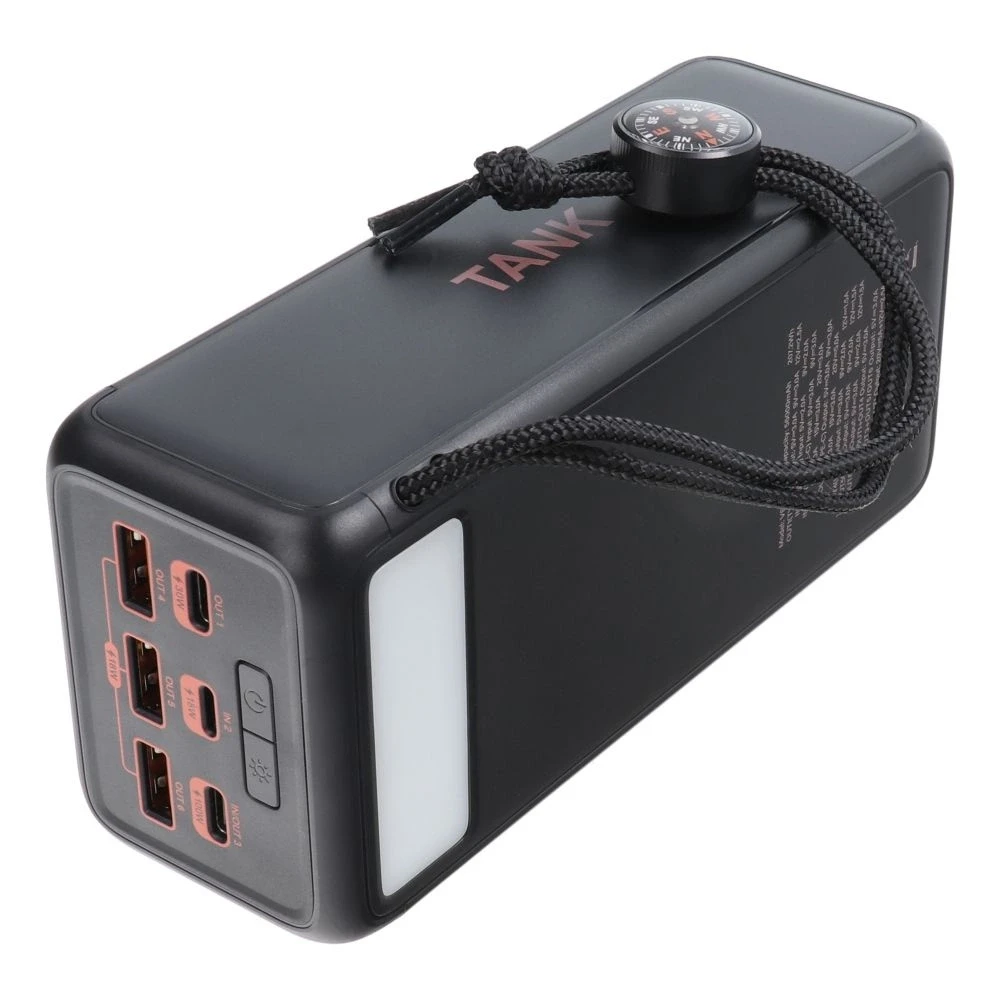 Powerbank Veger Tank Boost (W5001C) PD QC3.0 5A 130W 56000 mAh juodas