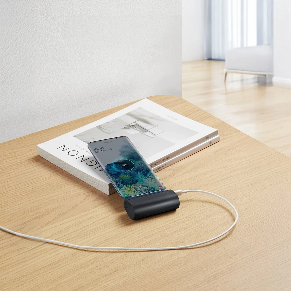 Išorinė baterija POWER BANK VEGER PlugOn (W0556P) type-C 5000mAh (20W) juoda