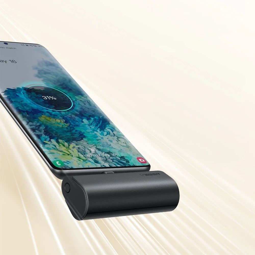 Išorinė baterija POWER BANK VEGER PlugOn (W0556P) type-C 5000mAh (20W) juoda