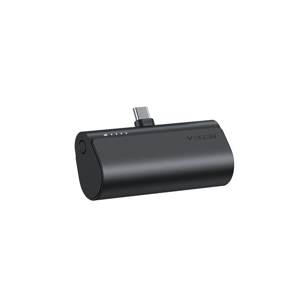 Išorinė baterija POWER BANK VEGER PlugOn (W0556P) type-C 5000mAh (20W) juoda