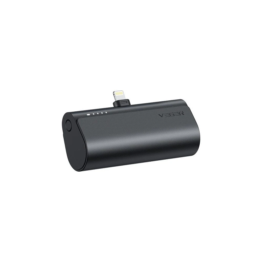 Išorinė baterija POWER BANK VEGER PlugOn (W0556P) lightning 5000mAh (20W) juoda