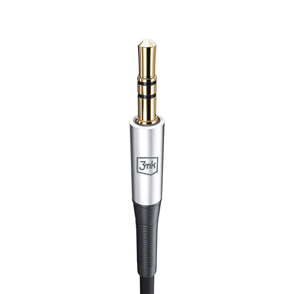 3MK AUX kabelis USB-C – 3,5 mm lizdas 1 m
