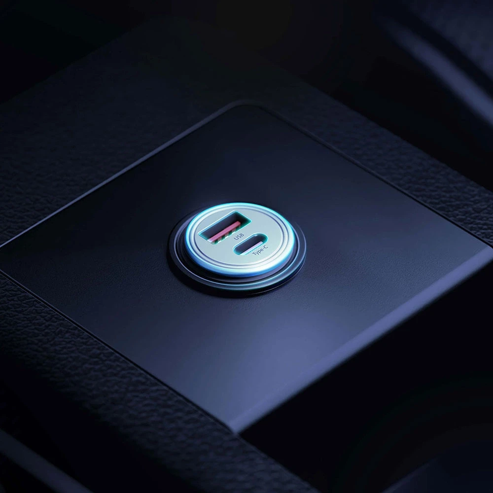 3MK Hyper automobilinis įkroviklis 45W automobilinis įkroviklis 1xUSB-A + 1xUSB-C