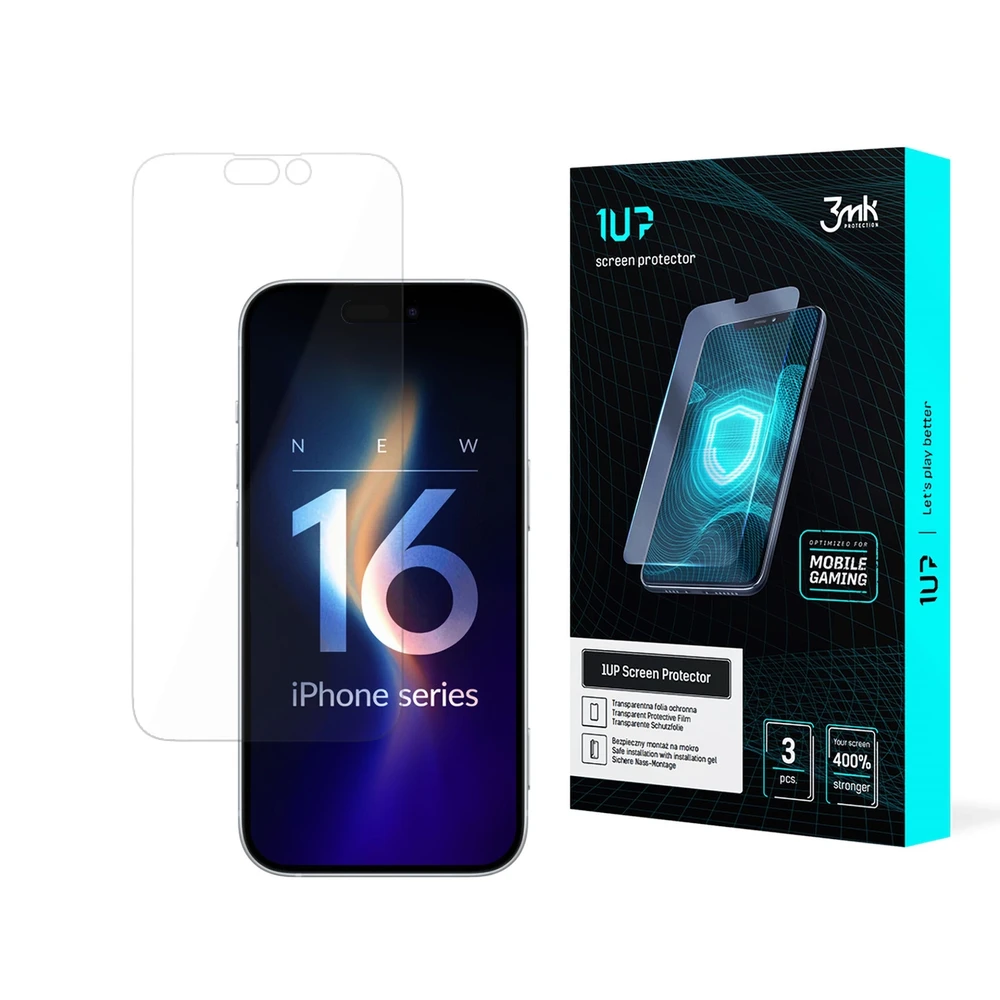 3mk 1UP - apsauginė plkėvelė skirtas Apple iPhone 16 Pro Max (3 pieces)