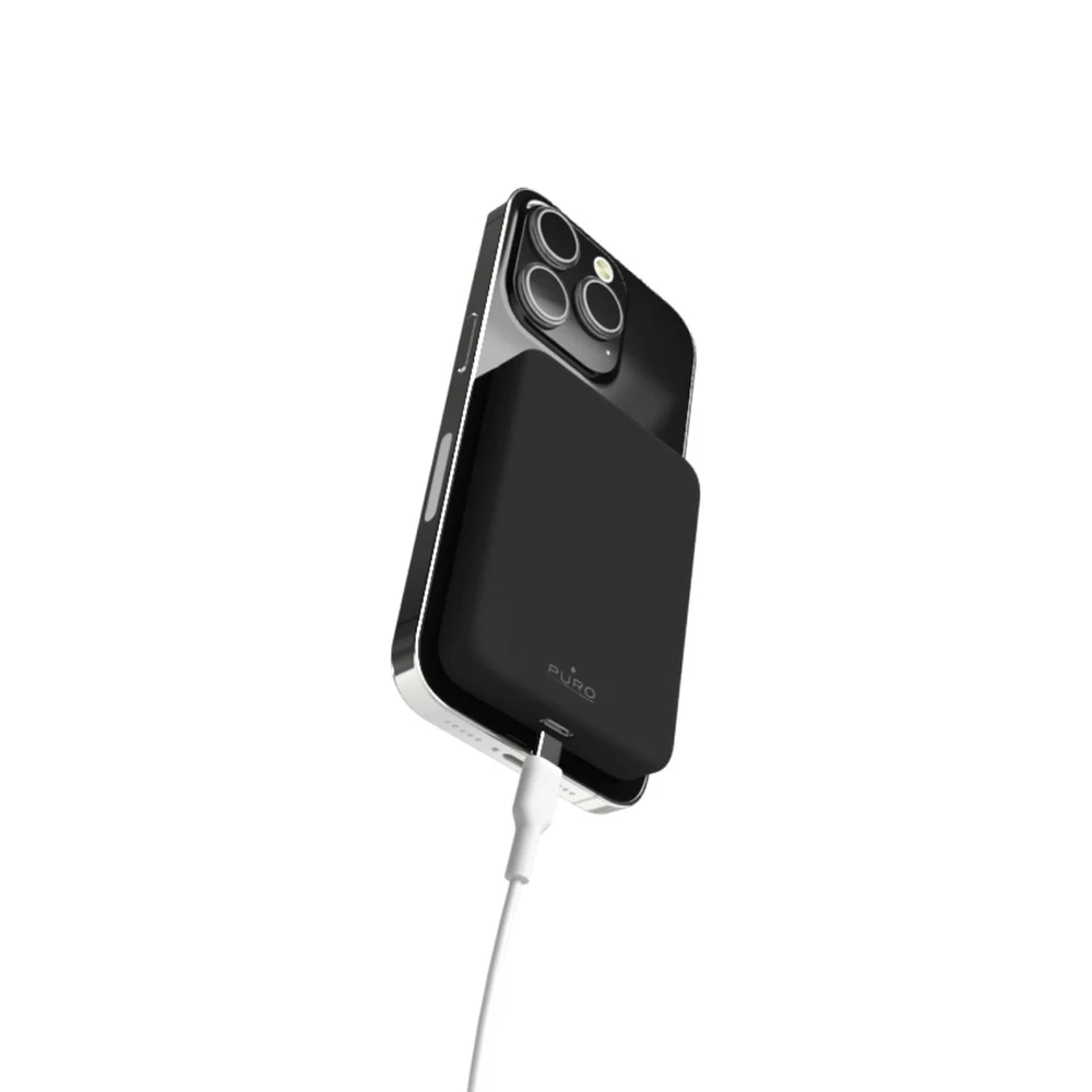Nezatříděno Puro Elektrik Puro Mini Power Mag 4200mAh Power Bank su MagSafe USB-C - juodos spalvos