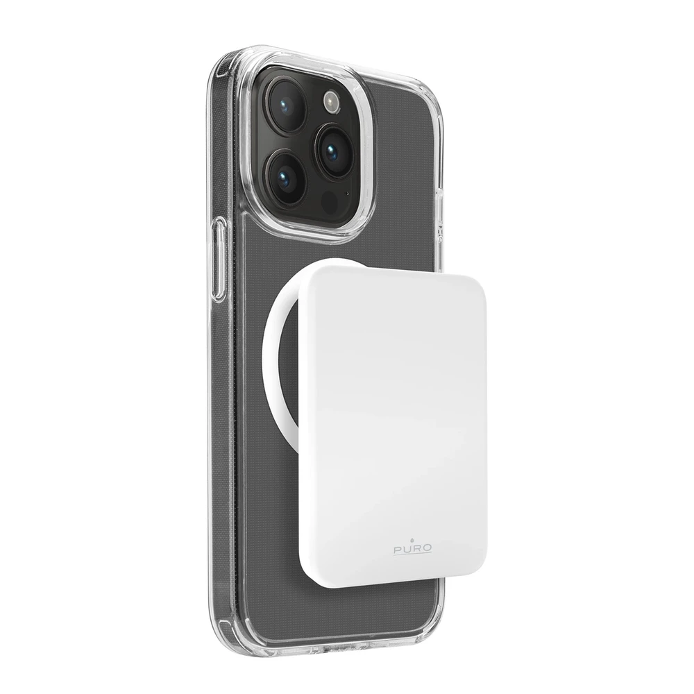 Nezatříděno Puro Elektrik Puro Slim Power Mag 4200mAh Power Bank with MagSafe USB-C - Baltas