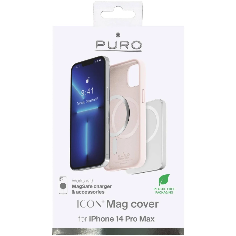 SBS Dėklas PURO skirtas iPhone 14 Pro Max, magsafe, rožinis / IPC14P67ICONMAGROSE