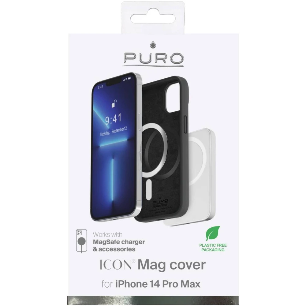 SBS Dėklas PURO skirtas iPhone 14 Pro Max, magsafe, juodas / IPC14P67ICONMAGBLK
