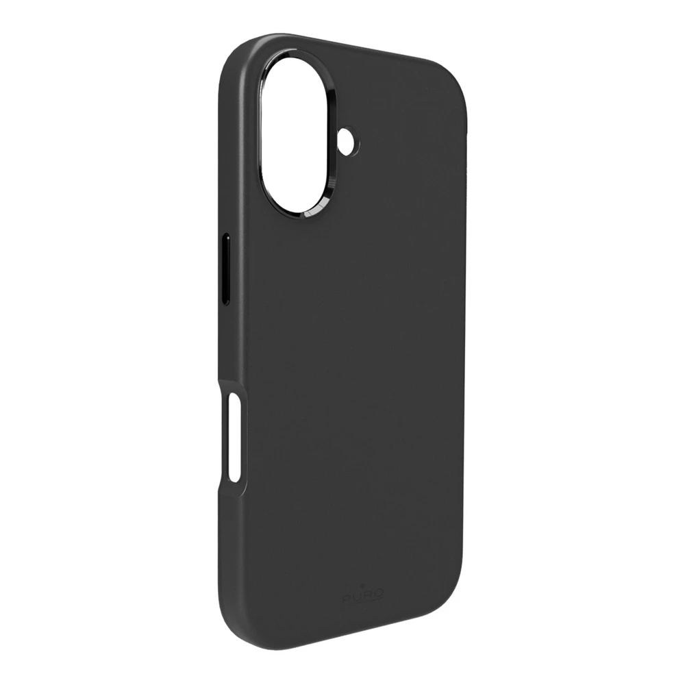 Silikoninis Puro Icon Mag Pro MagSafe Apple iPhone 16 – dėklas telefonui juodos spalvos
