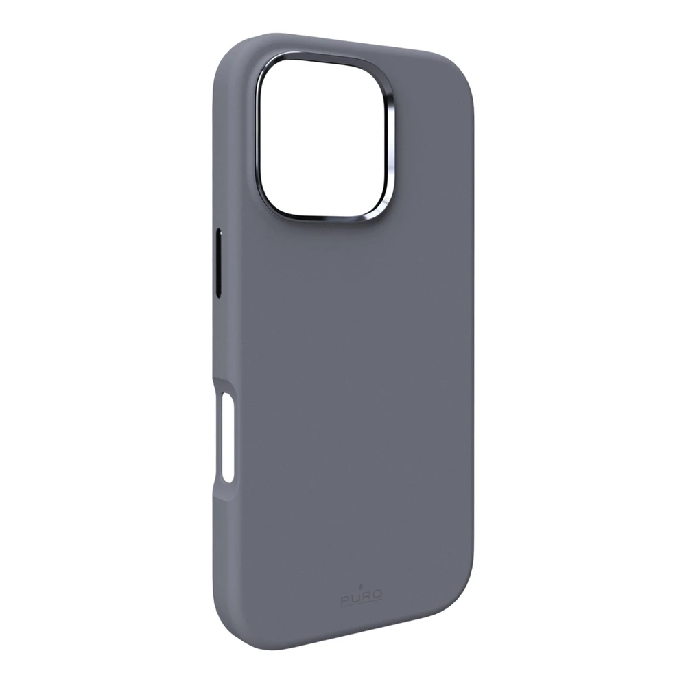 Silikoninis Puro Icon Mag Pro MagSafe Apple iPhone 16 Pro – dėklas telefonui pilkos spalvos