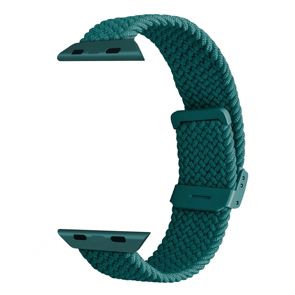 Puro ”LOOP” Elasticized Nylon apyrankė Apple Watch 42-44-45-49mm žalios spalvos