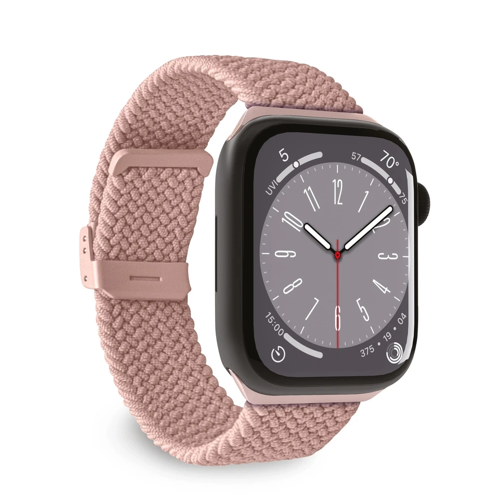 Puro ”LOOP” Elasticized Nylon apyrankė Apple Watch 38-40-41mm rožinės spalvos