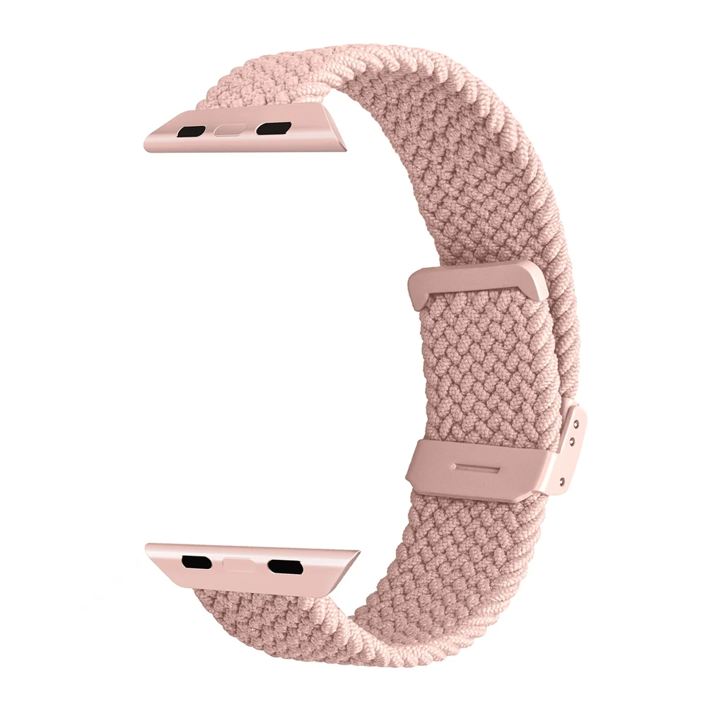 Puro ”LOOP” Elasticized Nylon apyrankė Apple Watch 38-40-41mm rožinės spalvos