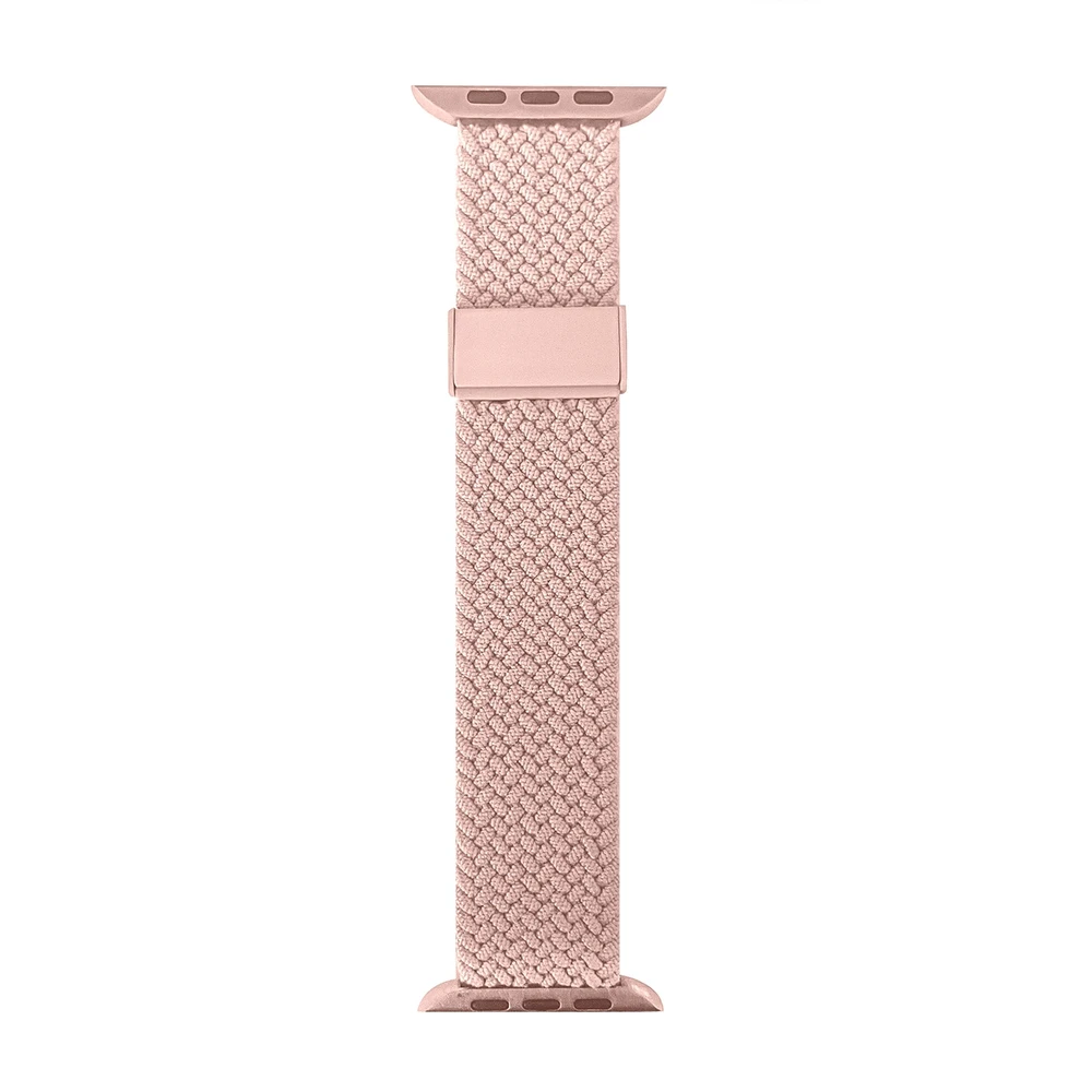 Puro ”LOOP” Elasticized Nylon apyrankė Apple Watch 38-40-41mm rožinės spalvos