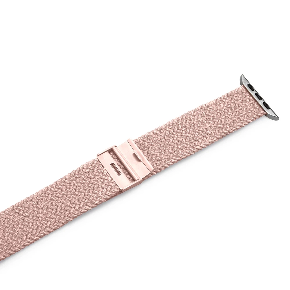 Puro ”LOOP” Elasticized Nylon apyrankė Apple Watch 38-40-41mm rožinės spalvos