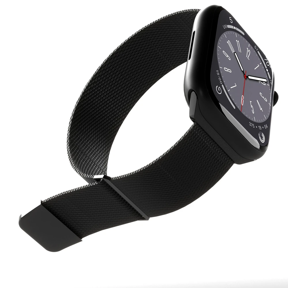 Puro ‘MILANESE’ apyrankė laikrodžiui Apple Watch 42-44-45-49m, juodos spalvos