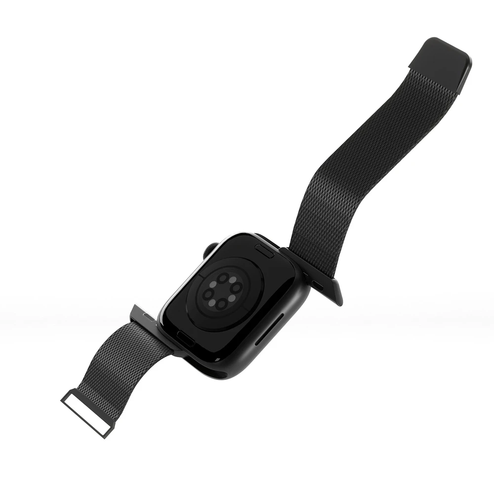 Puro ‘MILANESE’ apyrankė laikrodžiui Apple Watch 42-44-45-49m, juodos spalvos