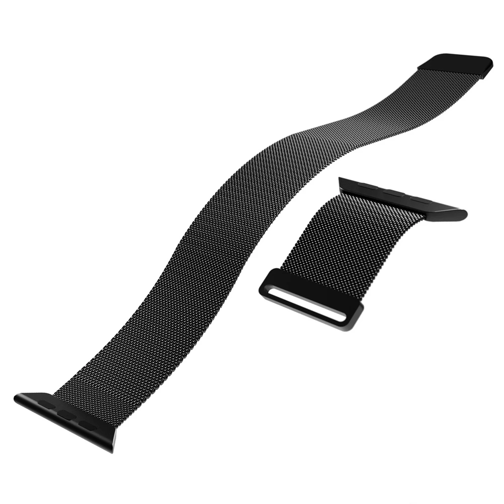 Puro 'MILANESE' apyrankė Apple Watch 38–40–41mm, juodos spalvos