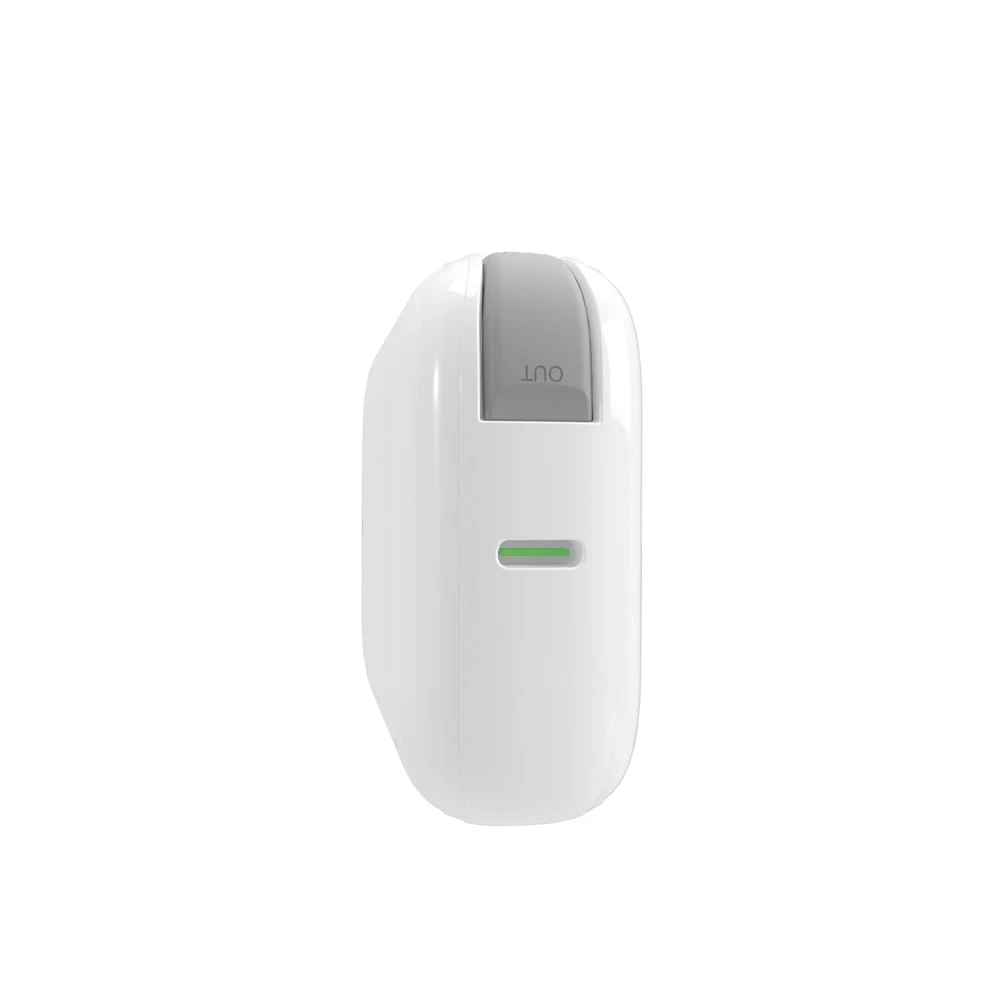 Puro Power Link 10 Plus 10000mAh Power Bank su Built-in USB-C Kabelis – baltos spalvos