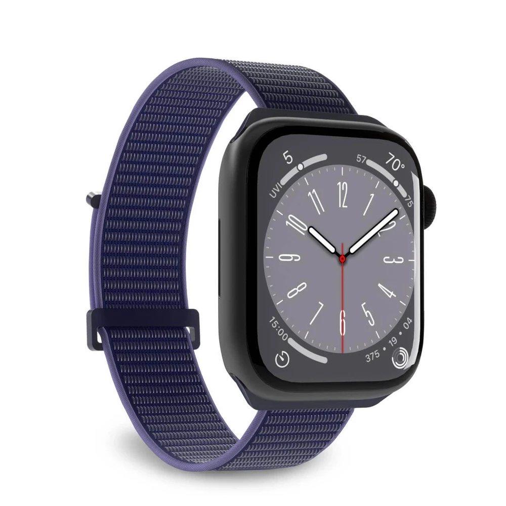 Puro ”SPORT” nylon apyrankė Apple Watch 42-44-45-49mm, mėlynos spalvos