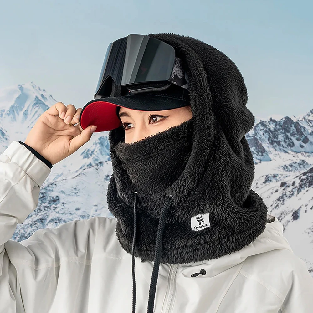 Qunature Arctic Velvet Ski Balaclava Size M – Juodas