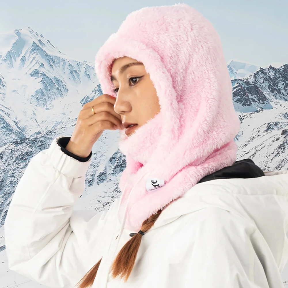 Qunature Arctic Velvet Ski Balaclava Size L – Rožinė