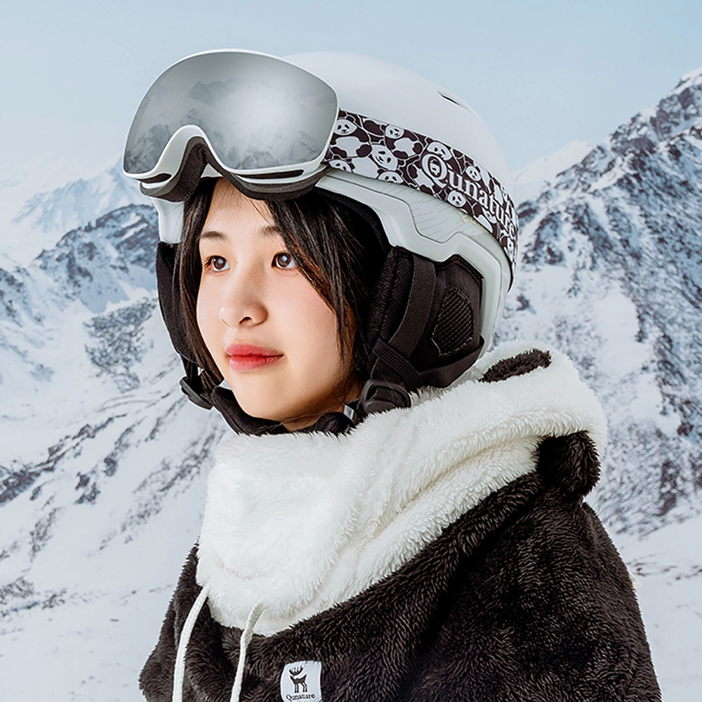 Qunature Panda Ski Balaclava for Kids/Adults Size L - Juodas/Baltas