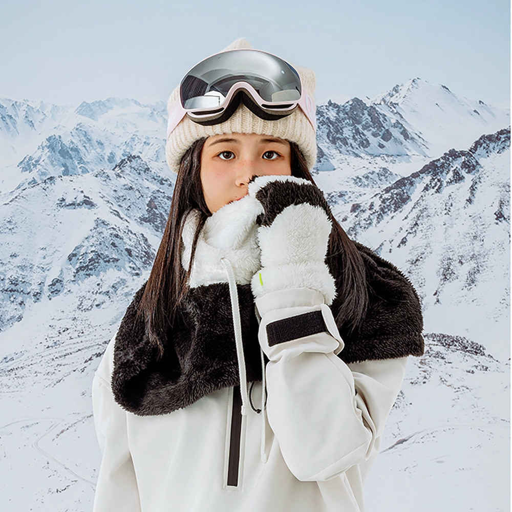 Qunature Panda Ski Balaclava for Kids/Adults Size L - Juodas/Baltas