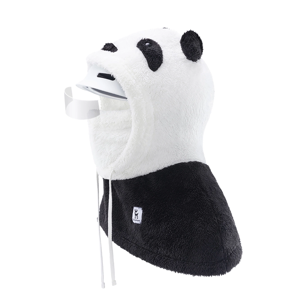 Qunature Panda Ski Balaclava for Kids/Adults Size L - Juodas/Baltas