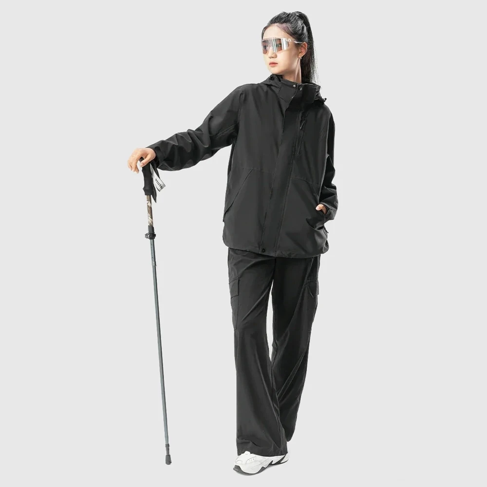 Qunature Nordic Walking Trekking Pole Aluminum 110 – 130 cm 1 pc. – rudos spalvos