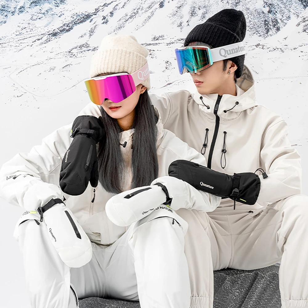 Qunature Full Length Ski Gloves Size M – juodos spalvos