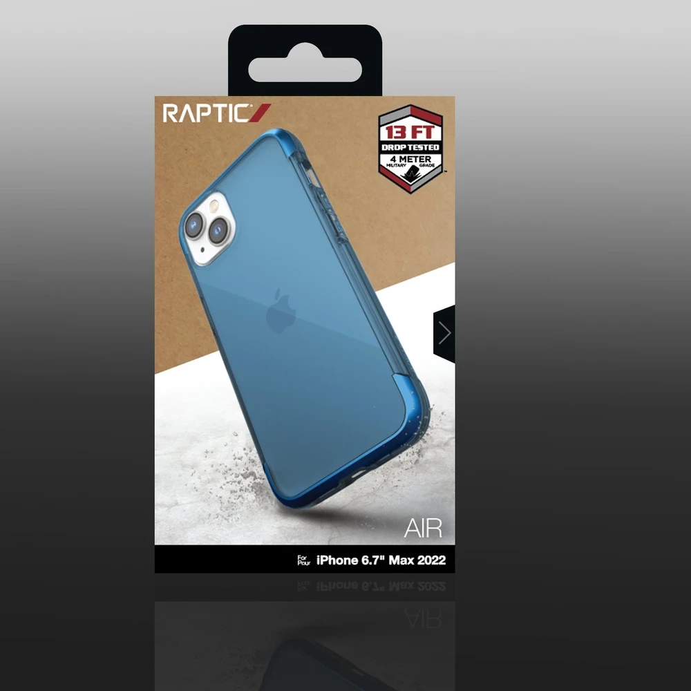 Raptic X-Doria Air iPhone 14 Plus armored dėklas telefonui mėlynos spalvos