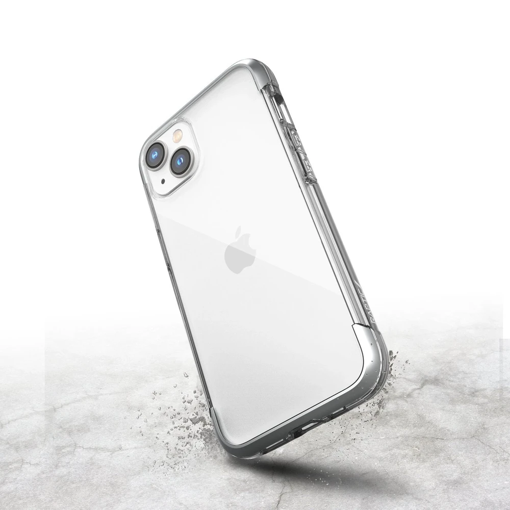Raptic X-Doria Air iPhone 14 armored dėklas telefonui sidabrinės spalvos