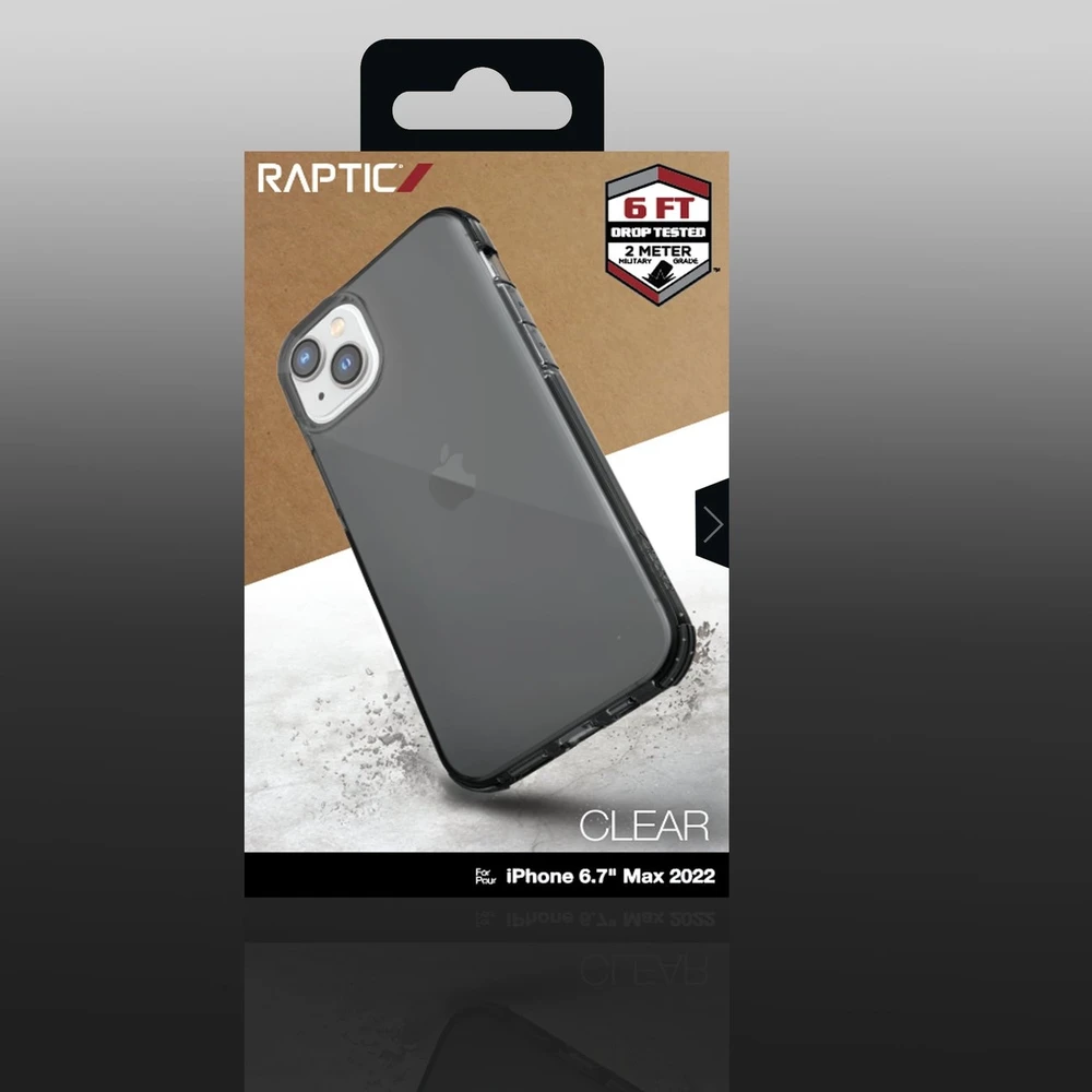Raptic X-Doria Clear Apple iPhone 14 Plus armored dėklas telefonui pilkos spalvos