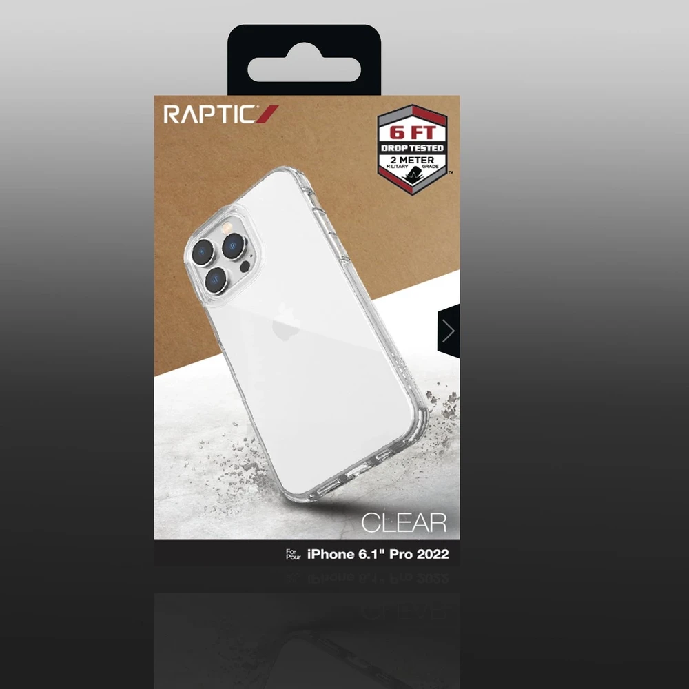 Raptic X-Doria Clear Apple iPhone 14 Pro armored dėklas telefonui skaidrus