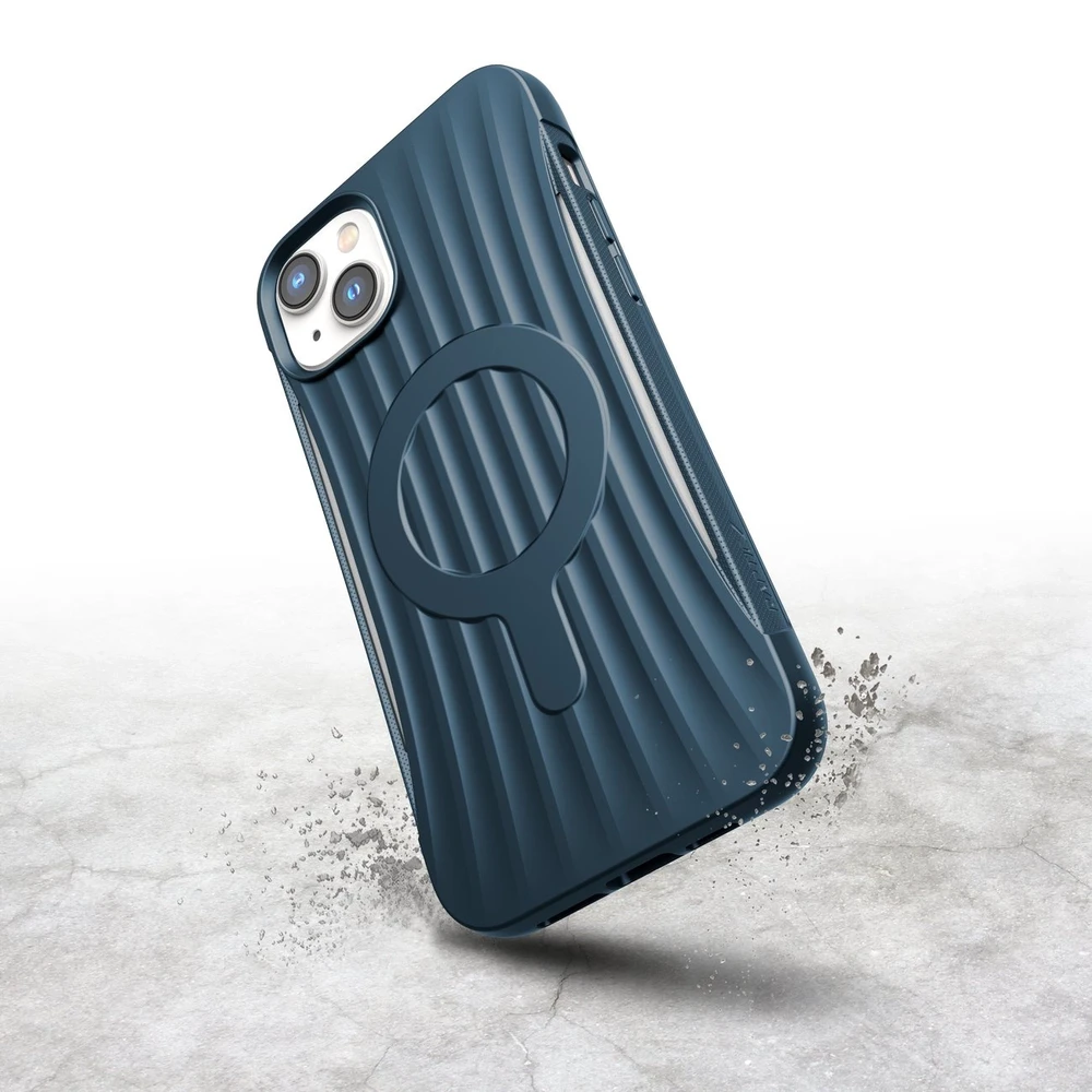 Raptic X-Doria Clutch Apple iPhone 14 Plus su MagSafe dėklas telefonui mėlynos spalvos