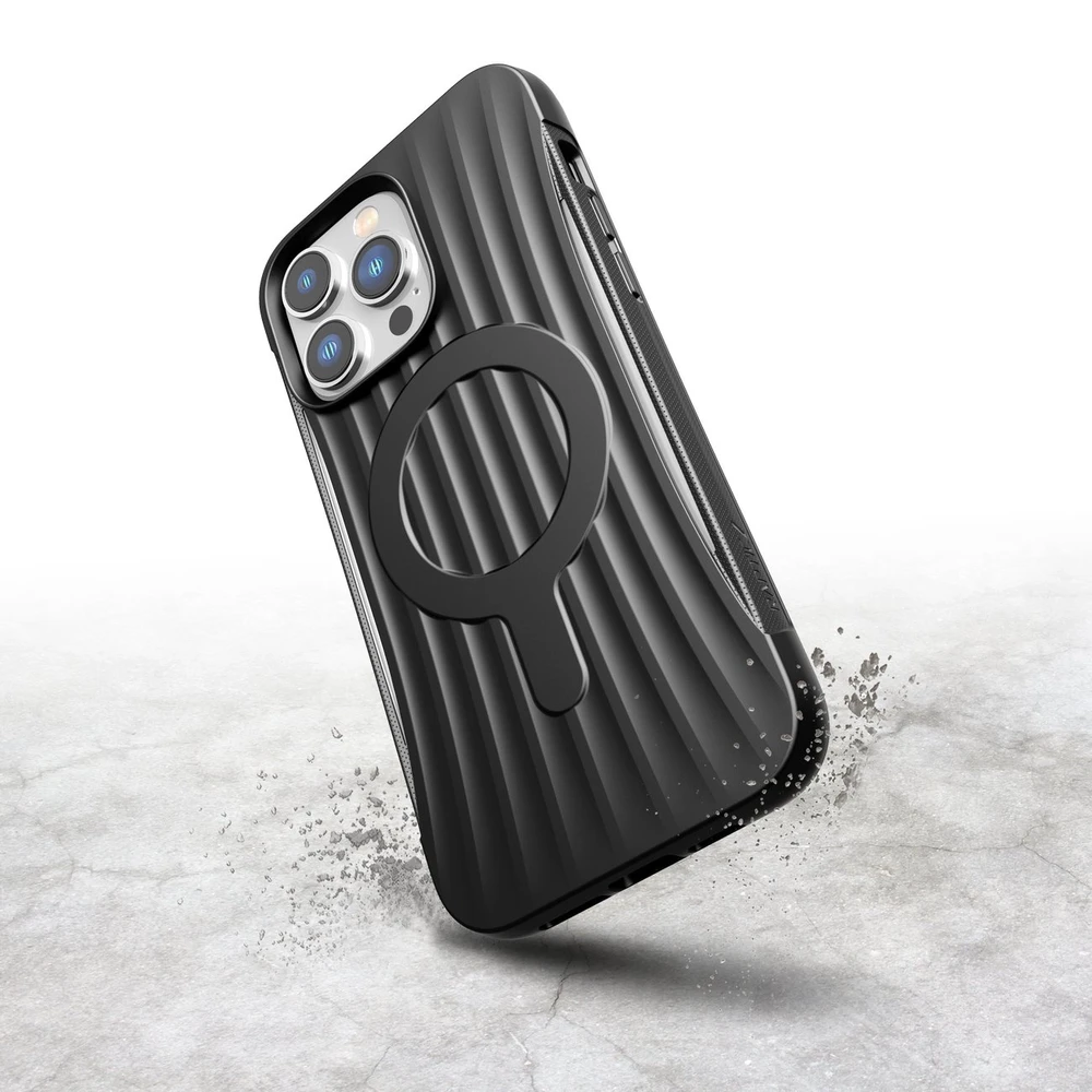 Raptic X-Doria Clutch Apple iPhone 14 Pro Max su MagSafe dėklas telefonui juodos spalvos