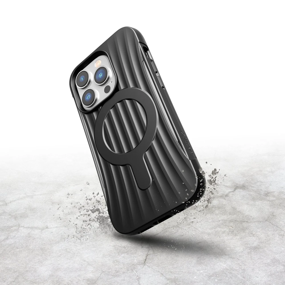 Raptic X-Doria Clutch Apple iPhone 14 Pro su MagSafe dėklas telefonui juodos spalvos