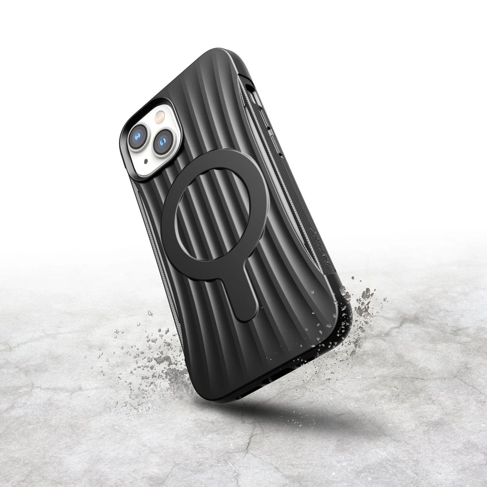 Raptic X-Doria Clutch Apple iPhone 14 su MagSafe dėklas telefonui juodos spalvos